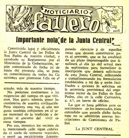 1959 - Comunicado de Junta Central